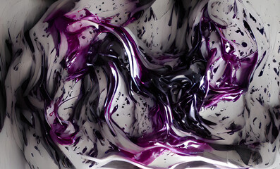 Abstract Purple Marble ink Art Background, Texture and Illustration