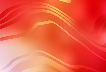 Light Red, Yellow vector pattern with lines.