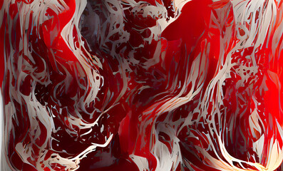 Abstract Red Marble ink Art Background, Texture and Illustration