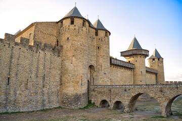 Fototapeta na wymiar Medieval Carcassonne, France