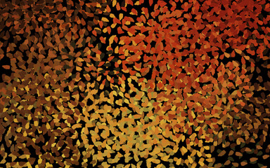 Dark Orange vector background with abstract shapes.