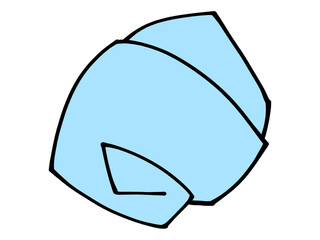 青い紙くずのイラスト素材