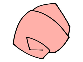 ピンクの紙くずのイラスト素材