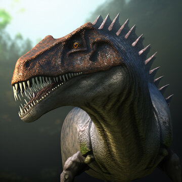 An image of a 3d rendered dinosaur