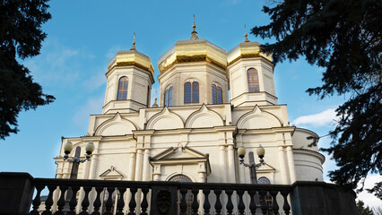 Fototapeta premium Cathedral of the Kazan Icon of the Mother of God in Stavropol, Russia - November 18, 2022