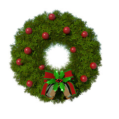Decorated Christmas Wreath