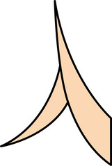 Abstract color elements.	