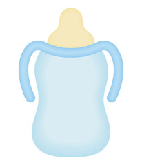 blue baby bottle