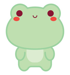 kawaii frog design