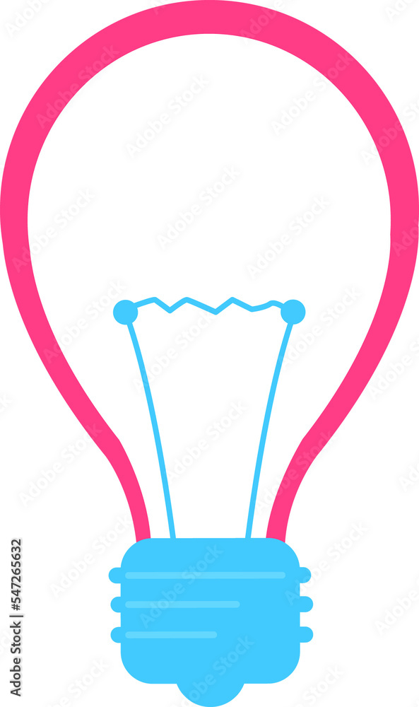 Aufkleber light bulb semi flat color raster object. provide electricity. ideas generation. full sized item on 