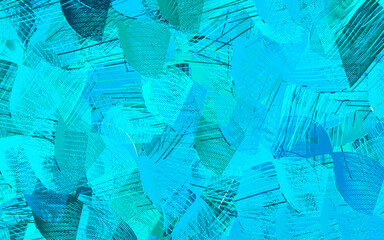 Light BLUE vector template with curved lines.