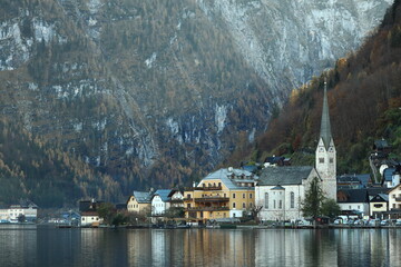 Fototapeta premium Church in the lake