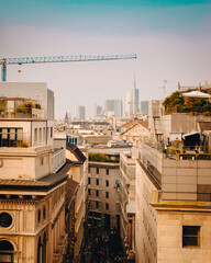 view of the city in Milan