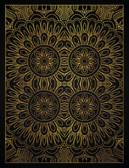 Golden abstract luxury style pattern design