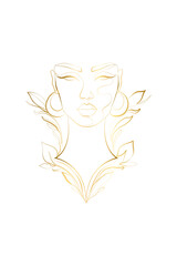 Line Drawing Woman Face, Prints, Bohemian Flowers Wall Art Decor Download, Abstract Female Face Print, Printable One Line Drawing, Feminine Continuous Lines, Minimalist Artwork, Face Line Art, Modern