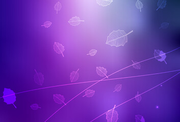 Light Purple, Pink vector elegant pattern with trees, branches.