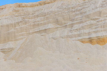 View of the white sand hills