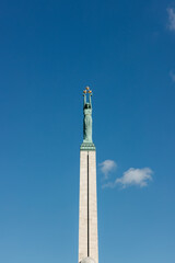 The Freedom Monument in Riga, Latvia