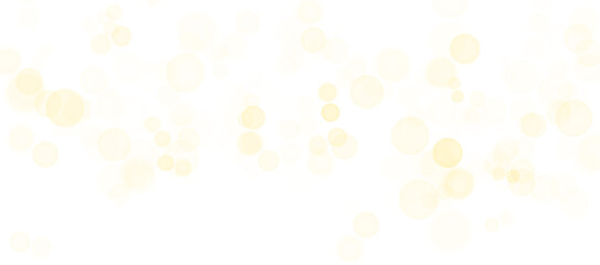 Abstract golden shining bokeh isolated on transparent background - obrazy, fototapety, plakaty