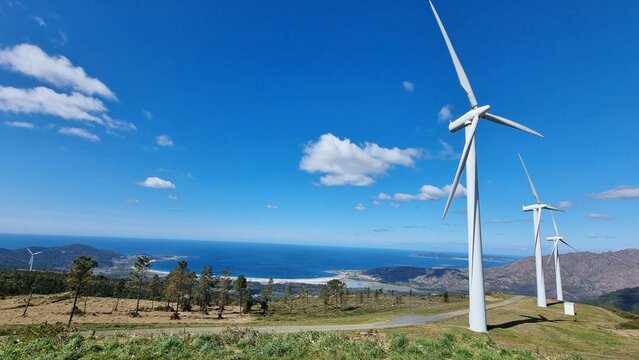Parque e&oacute;lico de Carnota, Galicia