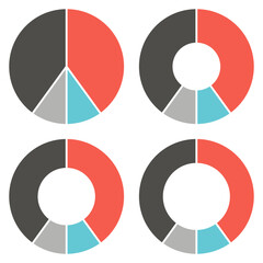 pie chart,circle infographic templates,colorful circle diagram vector illustration.