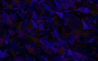 Dark Blue, Red vector pattern with random forms.