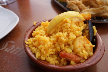 Spanish Food, paella - スペイン料理 パエリア