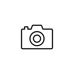 Camera icon vector illustration. photo camera sign and symbol. photography icon.