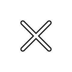 Obraz premium Close icon vector illustration. Delete sign and symbol. cross sign