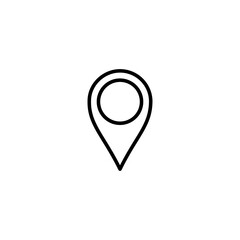 Pin icon vector illustration. Location sign and symbol. destination icon. map pin