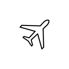 Plane icon vector illustration. Airplane sign and symbol. Flight transport symbol. Travel sign. aeroplane