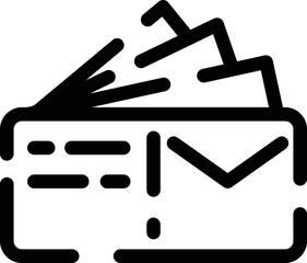 点線アイコン 財布