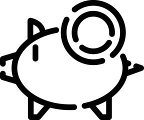 点線アイコン 貯金箱