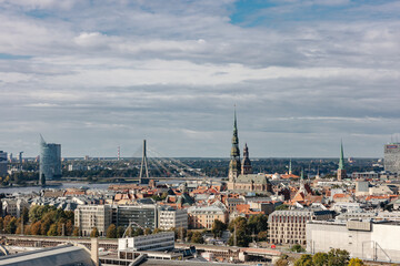 View over the city of Riga
