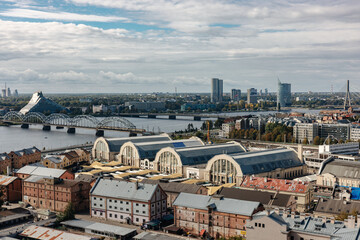 View over the city of Riga
