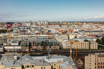 Obraz premium View over the city of Riga