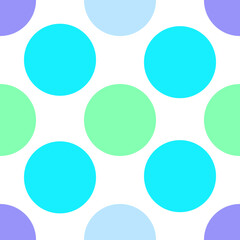 Vector seamless pattern of multicolored bubbles on white background. Perfect for web sites, printing, wrapping, postcards, wallpapers