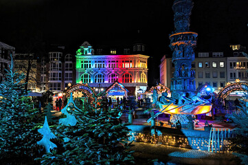 Weihnachtsmarkt Koblenz (Sternenmarkt) - obrazy, fototapety, plakaty