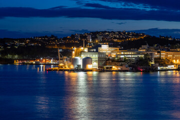 Obraz premium Night view of the city 