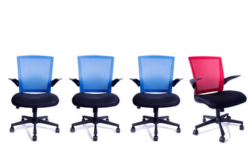 Office chairs in promotion concept