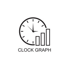 clock graph icon , business icon