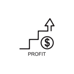 profit icon , money icon vector