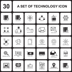 technology icon , web icon vector
