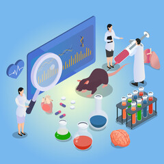 Animal experiment for testing vaccine or drugs