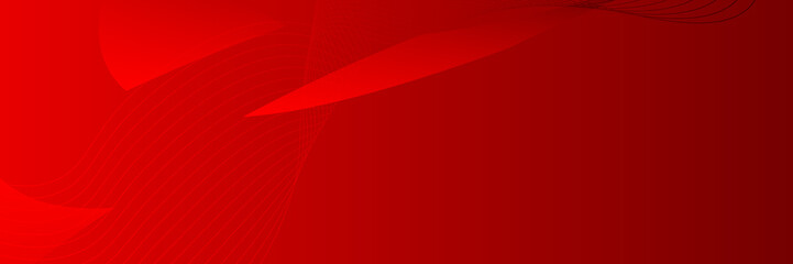 Light red grunge stripes abstract banner design. Geometric tech vector background