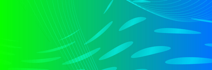 Obraz premium Abstract blue and green geometric background, vector illustration