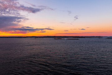 Fototapeta premium Sunset over the sea