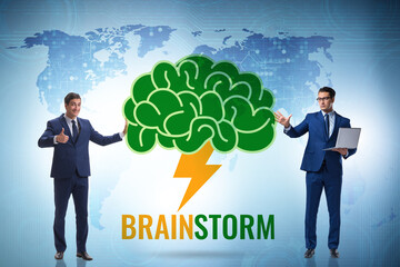 Brainstorming concept as a way of finding solutions