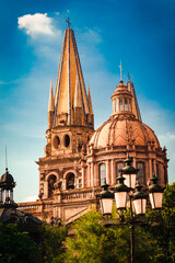 Fototapeta na wymiar Historic building of Guadalajara Jalisco.