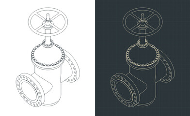 Valve isometric blueprints